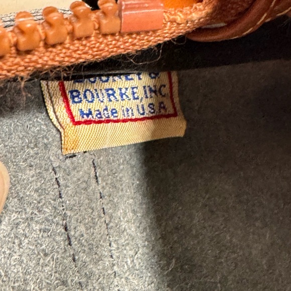 Dooney & Bourke ultra rare Air Force blue pebbled leather large SCOTTISH KILTY - Picture 10 of 14